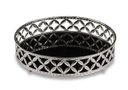 Ver imagem 4 de Kit Bandeja Prata em Metal C/ Espelho Preto 3 Pcs 11406 Mart