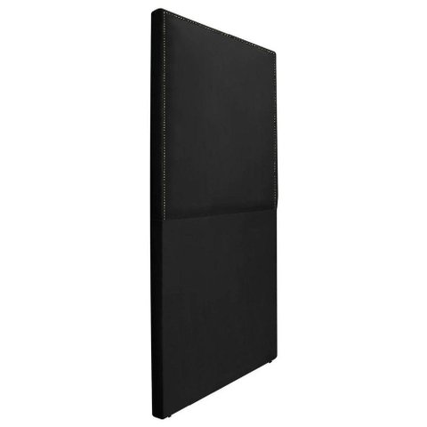 Cabeceira Solteiro Bali P02 90 cm Para Cama Box Suede Preto