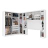 Guarda-Roupa Casal de Canto Modulado com 9 Portas, Muitos Nichos e 5 Gavetas Branco - 3