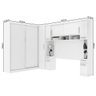 Guarda-Roupa Casal de Canto Modulado com 9 Portas, Muitos Nichos e 5 Gavetas Branco - 4