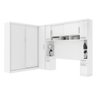 Guarda-Roupa Casal de Canto Modulado com 9 Portas, Muitos Nichos e 5 Gavetas Branco - 1