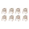 Kit 8 Cadeiras para Mesa de Jantar Gaia - 2
