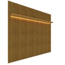 Ver imagem 3 de Painel para TV com LED Requinte 220 Naturale Impressão Ripado 3D - Gelius