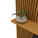 Ver imagem 6 de Painel para TV com LED Requinte 220 Naturale Impressão Ripado 3D - Gelius