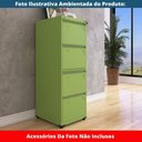 Ver imagem 6 de Armário de Arquivo de Aço Pandin 4 Gavetas Gavetas Verde Miró