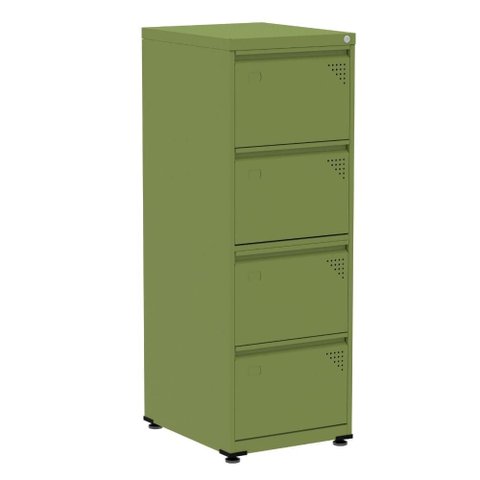 Armário de Arquivo de Aço Pandin 4 Gavetas Gavetas Verde Miró