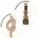 Ver imagem 2 de Pendente Sailor Wood Corda Sisal 1500mm - Marrom Gold