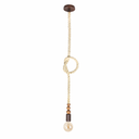 Ver imagem 1 de Pendente Sailor Wood Corda Sisal 1500mm - Marrom Gold