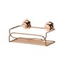 Suporte Multiuso Banho com Ventosas Cor Rosé Gold Future - 2