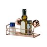 Suporte Multiuso Banho com Ventosas Cor Rosé Gold Future - 3
