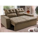 Ver imagem 1 de Sofá 3 Lugares Retrátil e Reclinável 1.80m Cama Inbox Smal com Bordado Pantográfico Suede