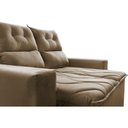 Ver imagem 4 de Sofá 3 Lugares Retrátil e Reclinável 1.80m Cama Inbox Smal com Bordado Pantográfico Suede