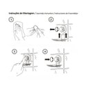 Ver imagem 3 de Toalheiro Duplo Cromado 45cm Fixação Vácuo Banheiro Future