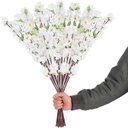 Ver imagem 1 de Cerejeiras Brancas 10 Galhos Pessegueiro Flores Permanente