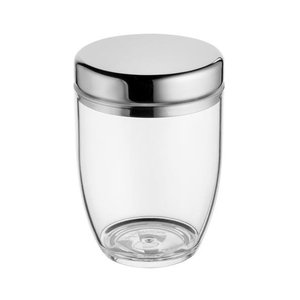 Pote Multiuso Acrílico e Inox Vision 300 Ml Forma B2u