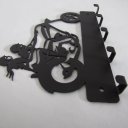 Ver imagem 4 de Porta Chaves Chopper 22 X 15 Cm Preto Lixa Artístic Laser