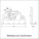 Ver imagem 2 de Porta Chaves Chopper 22 X 15 Cm Preto Lixa Artístic Laser