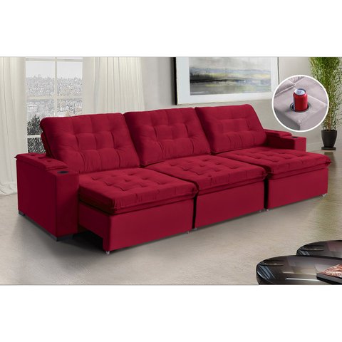 Sofá Londres 6 Lugares 3,20cm- de Casa Décor Estofados