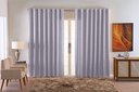 Ver imagem 1 de Cortina Jacquard Luxo em Tecido Semi Blackout Sala 6,00x2,80:cinza