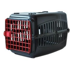 Caixa Transporte - Tam. 2 - Teto Preto Porta Colorida - Vermelho - 1