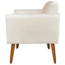 Ver imagem 7 de Poltrona Decorativa Isabella Pés Palito Madeira Suede Bege - Gran Belo