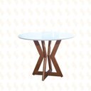 Ver imagem 1 de Mesa de Jantar Redonda Madeira Maciça - Ibiza-1,0 x 1,0 metro - Art Salas