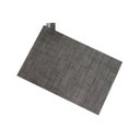 Ver imagem 1 de Jogo Lugar Americano Retangular Cinza 45 (L) x 30 (A)cm PVC Decoração Mesa Jantar Descanso Prato