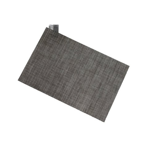 Jogo Lugar Americano Retangular Cinza 45 (L) x 30 (A)cm PVC Decoração Mesa Jantar Descanso Prato