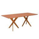 Ver imagem 1 de Mesa Jantar Retangular 2,10 sem Vidro Cacau Madeira/cinamomo