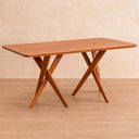Ver imagem 3 de Mesa Jantar Retangular 2,10 sem Vidro Cacau Madeira/cinamomo