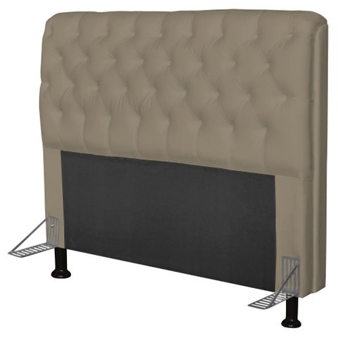 Cabeceira Paris para Cama Box Casal 160cm Paris Corino Areia - Js Móveis
