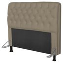Ver imagem 1 de Cabeceira Paris para Cama Box Casal 160cm Paris Corino Areia - Js Móveis