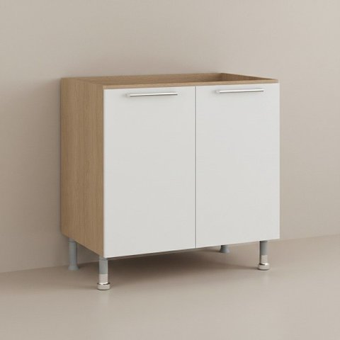 Balcão de Cozinha Clássico 2 Portas sem Tampo 50cm Ditália