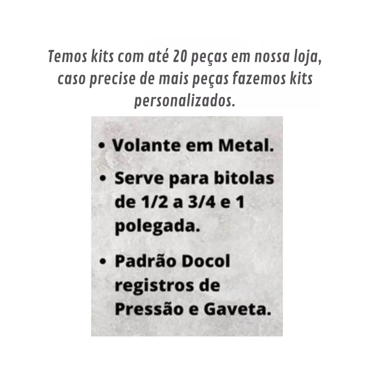 Acabamento Registro Docol em Cruz C31 Gaveta Pressão Metal - 5