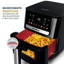 Ver imagem 2 de Fritadeira Air Fryer sem Óleo Britânia BAF65A 6,5L 1700W Visor Glass Redstone Preto 110V