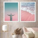 Ver imagem 1 de Kit 2 Quadros Rio de Janeiro - Candy Colors 24x18cm:moldura Branca