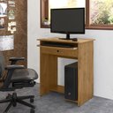 Ver imagem 2 de Mesa para Computador Prática com Gavetas para Sala Quarto Escritório Freijó