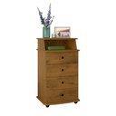 Ver imagem 1 de Mesa de Cabeceira 4 Gavetas Luxo Ii Freijó Ej Móveis