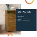 Ver imagem 4 de Mesa de Cabeceira 4 Gavetas Luxo Ii Freijó Ej Móveis