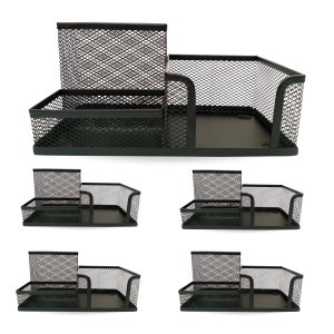Organizador para Home Oficce 3 Partições Top Preto Kit 5
