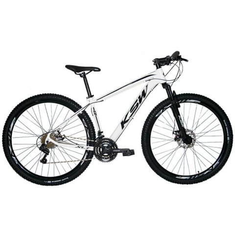Bicicleta Aro 29 Ksw 24 Marchas Freios a Disco C Trava e K7
