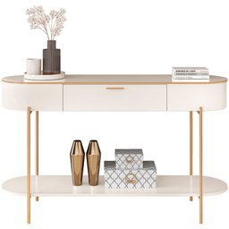 Aparador para Sala de Estar Orgânico Industrial Beca D05 Off White - Lyam Decor - 3 Aparador para Sala de Estar Orgânico Industrial Beca D05 Off White - Lyam Decor - 3