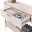 Ver mais imagens de Aparador para Sala de Estar Orgânico Industrial Beca D05 Off White - Lyam Decor