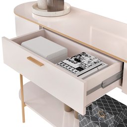 Aparador para Sala de Estar Orgânico Industrial Beca D05 Off White - Lyam Decor - 8 Aparador para Sala de Estar Orgânico Industrial Beca D05 Off White - Lyam Decor - 8