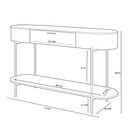 Ver imagem 5 de Aparador para Sala de Estar Orgânico Industrial Beca D05 Off White - Lyam Decor