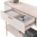 Ver imagem 2 de Aparador para Sala de Estar Orgânico Industrial Beca D05 Off White - Lyam Decor