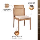 Ver imagem 2 de Kit 6 Cadeiras Decorativa Sala de Jantar Luxo Livia Facto Fendi - Mozzelar