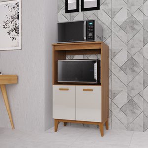 Balcão de Cozinha Modulado para Forno e Microondas Fidelitá Atenas 65cm 2 Portas