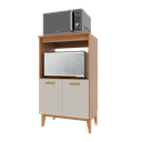 Ver imagem 3 de Balcão de Cozinha Modulado para Forno e Microondas Fidelitá Atenas 65cm 2 Portas