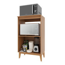Balcão de Cozinha Modulado para Forno e Microondas Fidelitá Atenas 65cm 2 Portas - 2